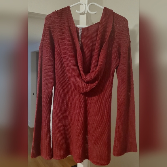 Twik | Knit Sweater With Oversized Hood | Pink | Size L - Picture 2 of 4